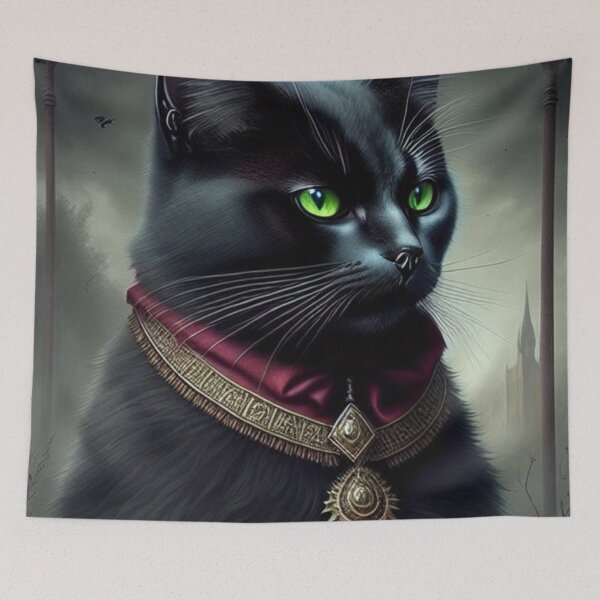 Item preview, Regal Black Cat designed and sold by BiancaDPetals.