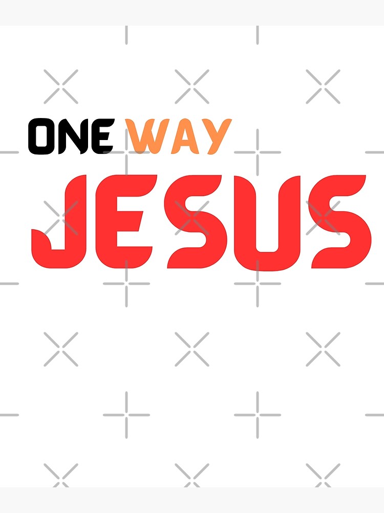 Discover one way jesus Premium Matte Vertical Poster