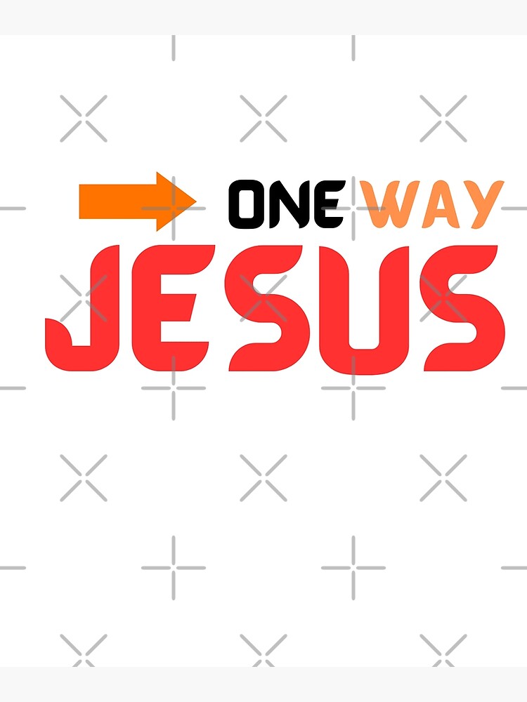 Discover one way jesus Premium Matte Vertical Poster