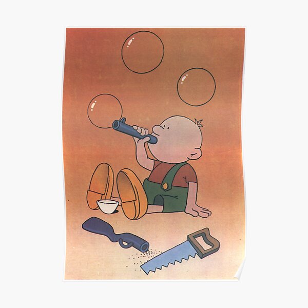 Untitled Soviet Anti-war poster-USSR, 1991 Poster