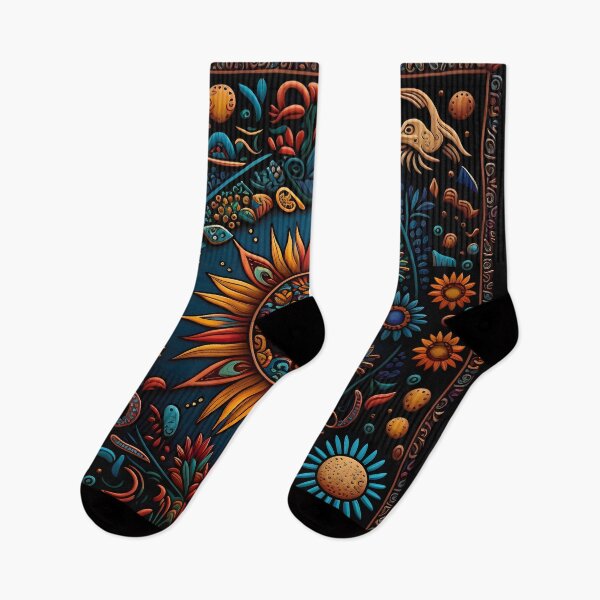 Item preview, Huichol sunflower art designed and sold by Mony26.