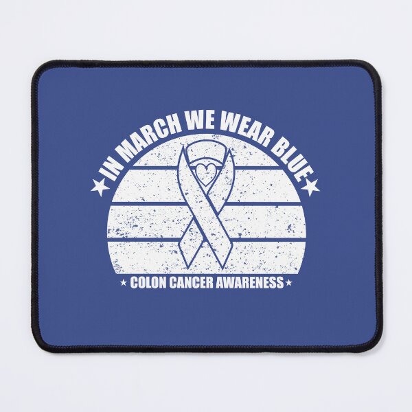 Item preview, In March We Wear Blue For Colon Cancer Awareness Heart designed and sold by BLZART.