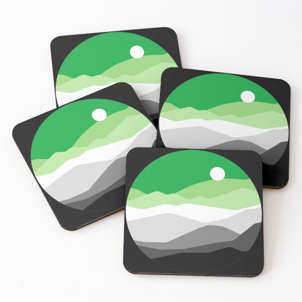 Item preview, Subtle Aromantic Pride Flag Landscape designed and sold by everything4eva.