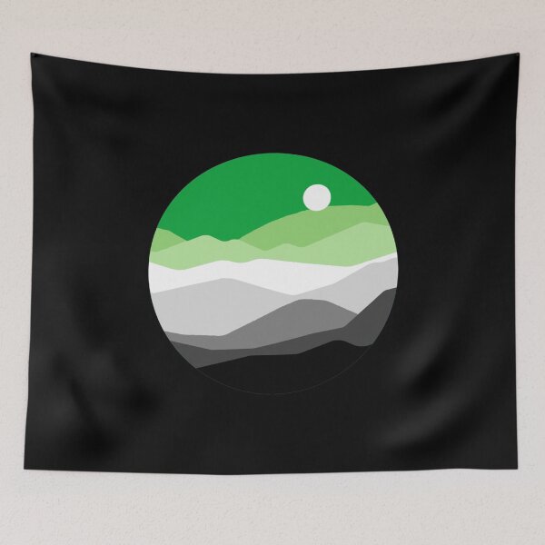 Item preview, Subtle Aromantic Pride Flag Landscape designed and sold by everything4eva.