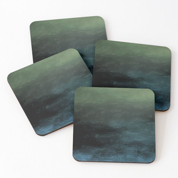 Item preview, Aqua Blue Green Black Abstract Digital Design  designed and sold by kattakitty.