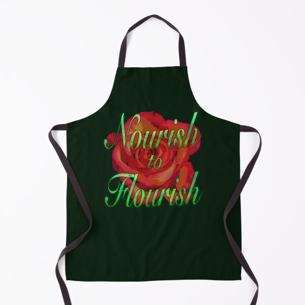 Item preview, Nourish to Flourish - Dark Evergreen Background Color designed and sold by Aryn-Singer.