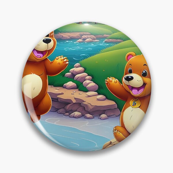 Item preview, bear playing in the river designed and sold by novmasao.