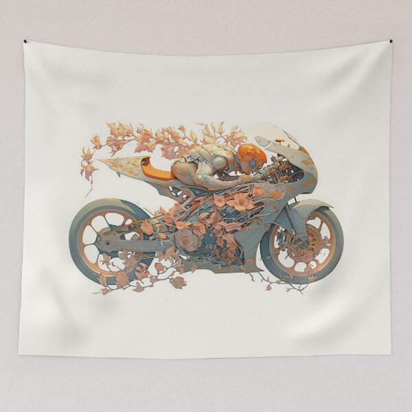 Item preview, orange android rider  designed and sold by Luminaura.
