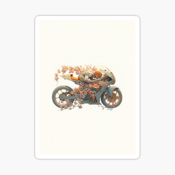 orange android rider Sticker