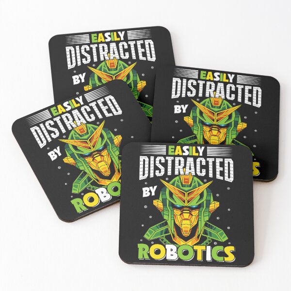 Item preview, Easily Distracted By Robotics  - Funny Gifts for Robotic Engineer Lovers by FanityPrints designed and sold by FanityPrints.