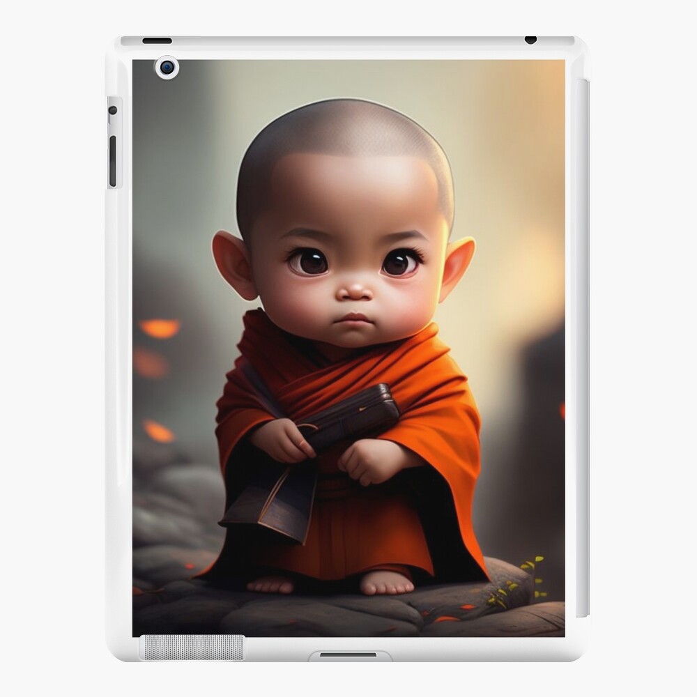 Baby Shaolin Monk, cute baby iPad Case & Skin for Sale by LuckyEightShop