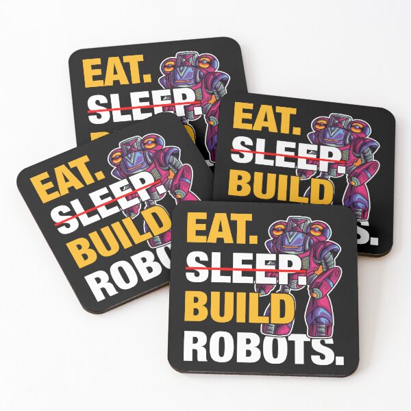 Item preview, Eat Sleep Build Robots  - Funny Gifts for Robotic Engineer Lovers by FanityPrints designed and sold by FanityPrints.