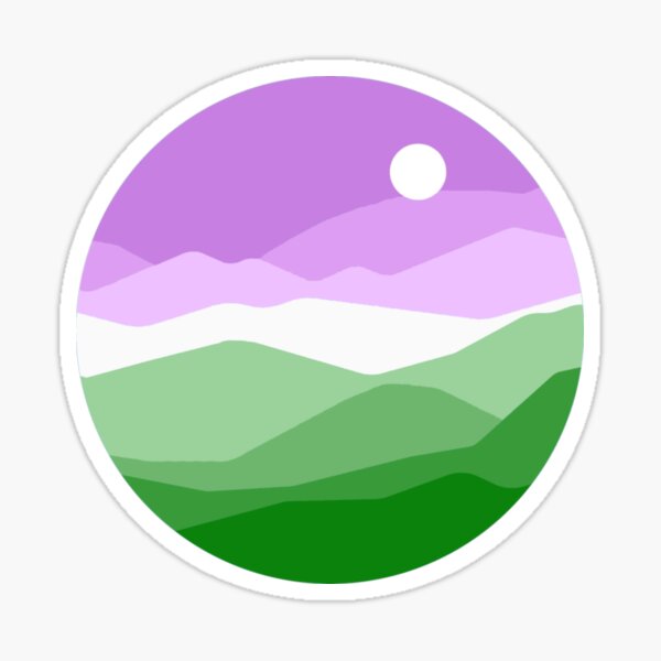 Item preview, Subtle Genderqueer Pride Flag Landscape designed and sold by everything4eva.