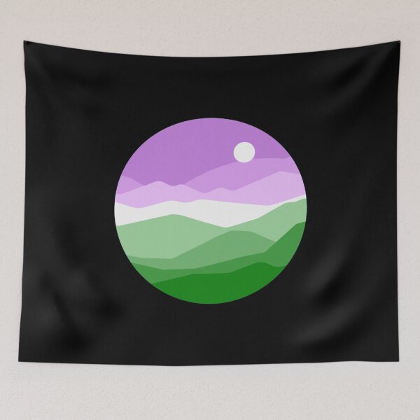 Artikelvorschau, Dezente Genderqueer Pride Flagge im Querformat entworfen und verkauft von everything4eva.