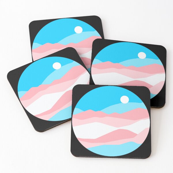 Item preview, Subtle Trans Pride Flag Landscape designed and sold by everything4eva.