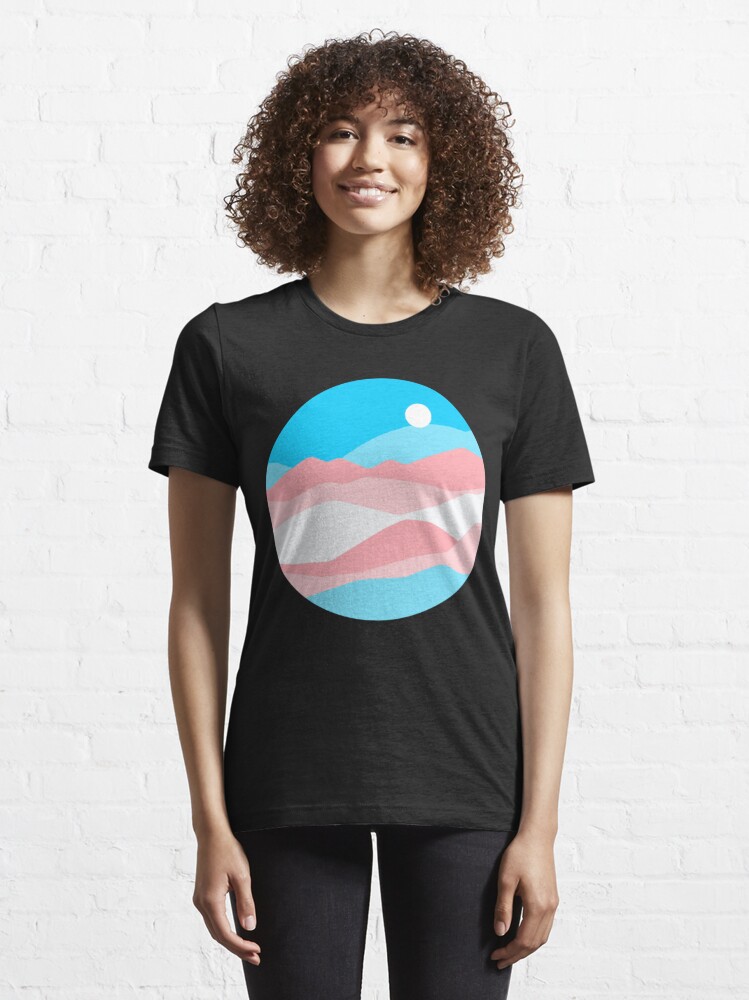 Subtle Trans Pride Flag Landscape Essential T-Shirt for Sale by