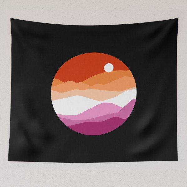 Item preview, Subtle Lesbian Pride Flag Landscape designed and sold by everything4eva.