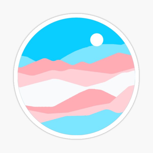 Artikel-Vorschau von Subtile Trans-Pride-Flaggen-Landschaft, designt und verkauft von everything4eva.