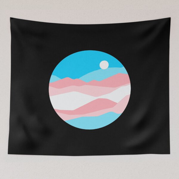 Item preview, Subtle Trans Pride Flag Landscape designed and sold by everything4eva.