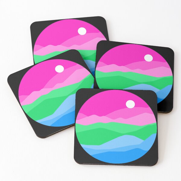Item preview, Subtle Poly Pride Flag Landscape designed and sold by everything4eva.