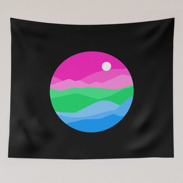 Item preview, Subtle Poly Pride Flag Landscape designed and sold by everything4eva.