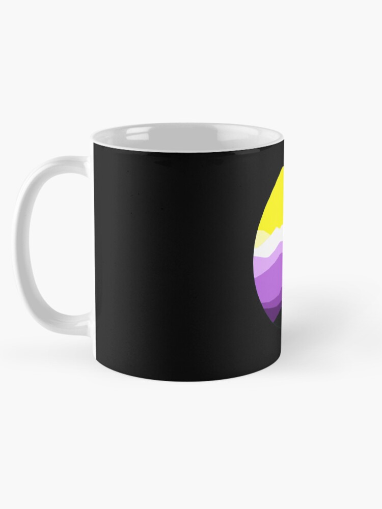 Thumbnail 5 of 6, Coffee Mug, Subtle Nonbinary Pride Flag Landscape designed and sold by everything4eva.
