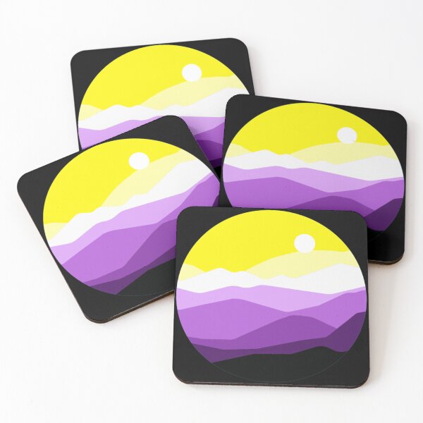Item preview, Subtle Nonbinary Pride Flag Landscape designed and sold by everything4eva.