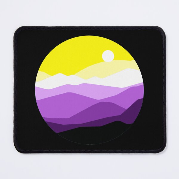 Item preview, Subtle Nonbinary Pride Flag Landscape designed and sold by everything4eva.