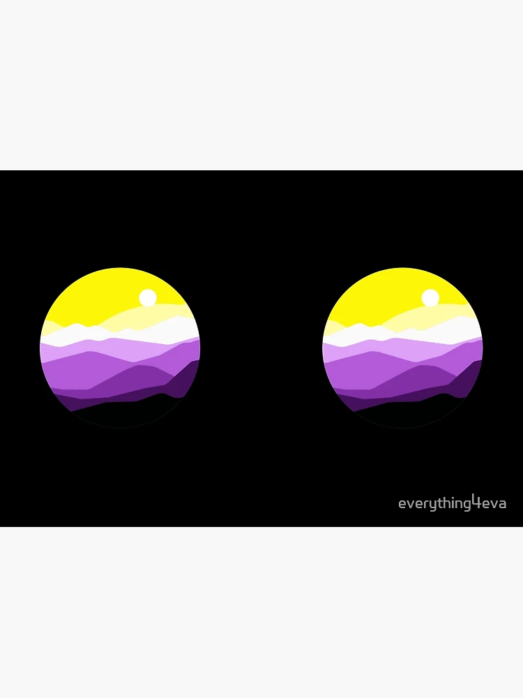 Thumbnail 3 of 3, Journal, Subtle Nonbinary Pride Flag Landscape designed and sold by everything4eva.