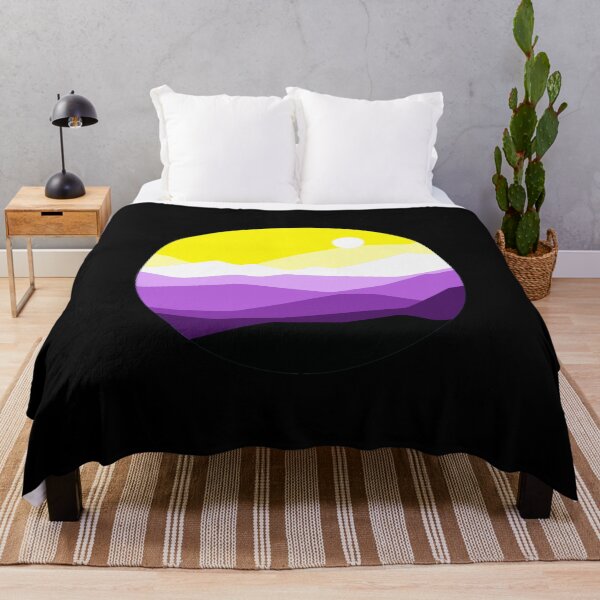 Item preview, Subtle Nonbinary Pride Flag Landscape designed and sold by everything4eva.