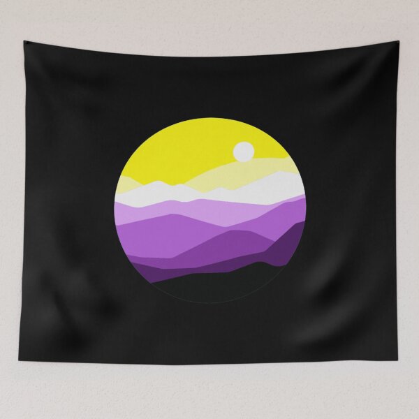 Item preview, Subtle Nonbinary Pride Flag Landscape designed and sold by everything4eva.