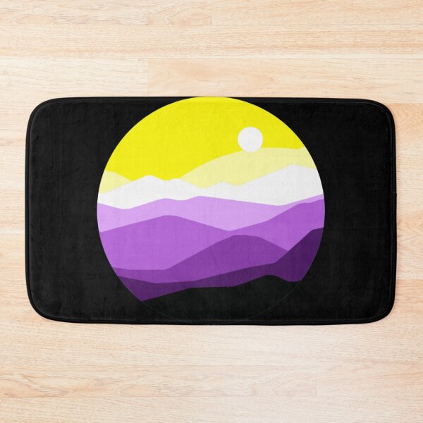 Item preview, Subtle Nonbinary Pride Flag Landscape designed and sold by everything4eva.