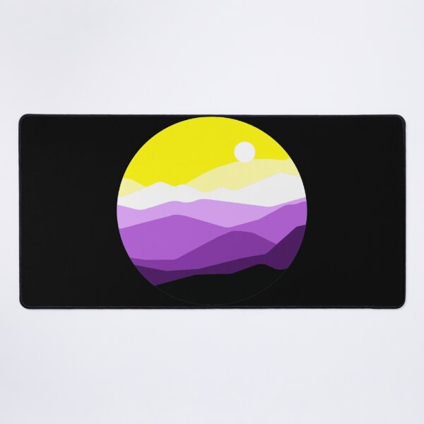 Item preview, Subtle Nonbinary Pride Flag Landscape designed and sold by everything4eva.