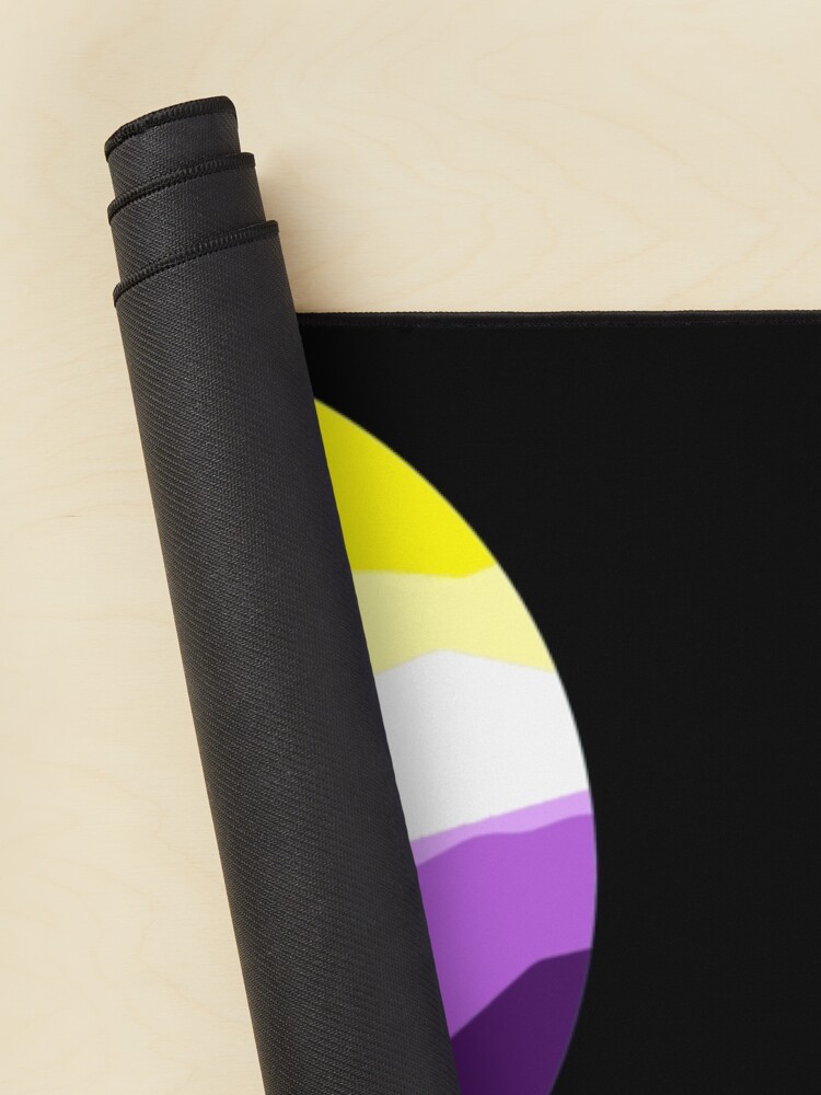 Thumbnail 2 of 5, Mouse Pad, Subtle Nonbinary Pride Flag Landscape designed and sold by everything4eva.