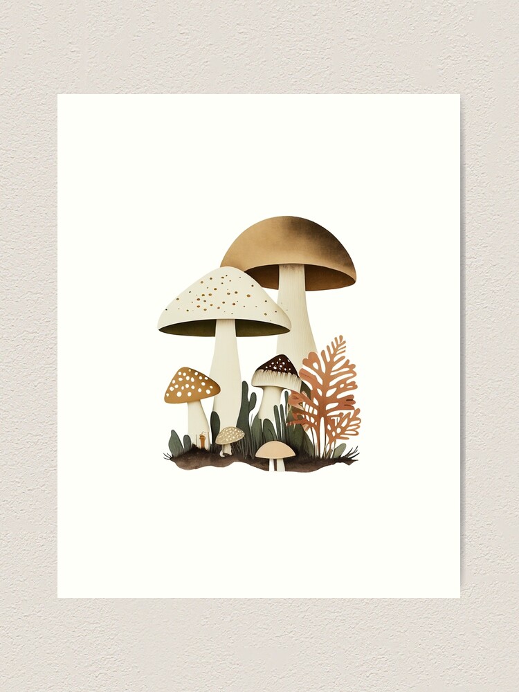 Goblincore Aesthetic Cottagecore Dark Academia Mushroom Art Print for Sale  by gogo-jr