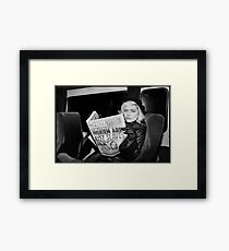 Debbie Harry Newspaper Framed Print
