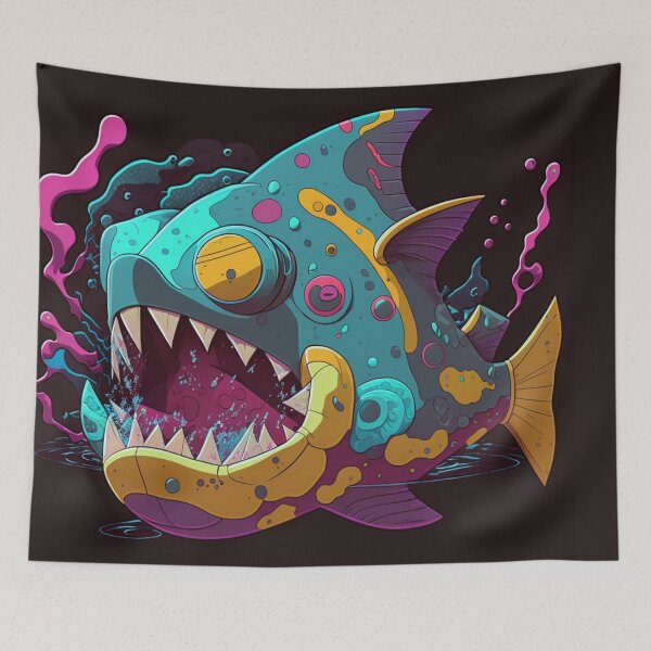 Item preview, Bruxish, the Colorful Psychic Fish in murky waters! designed and sold by Frocentric.