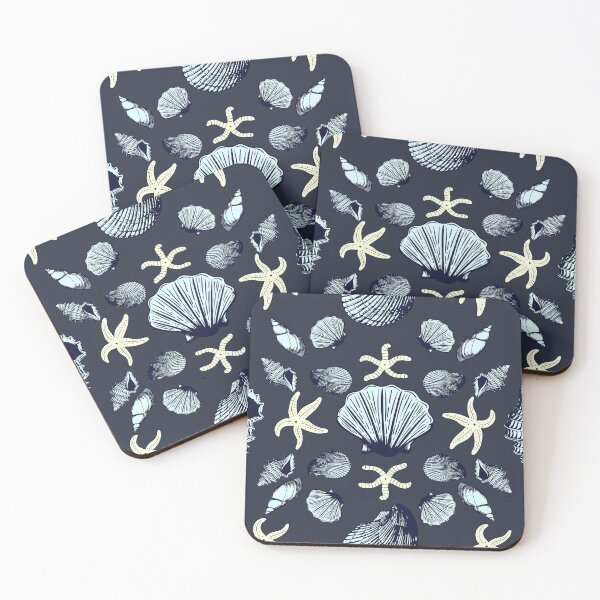 Item preview, Sea shells and Starfishes, Relaxing Beach Life Pattern designed and sold by vystudio.
