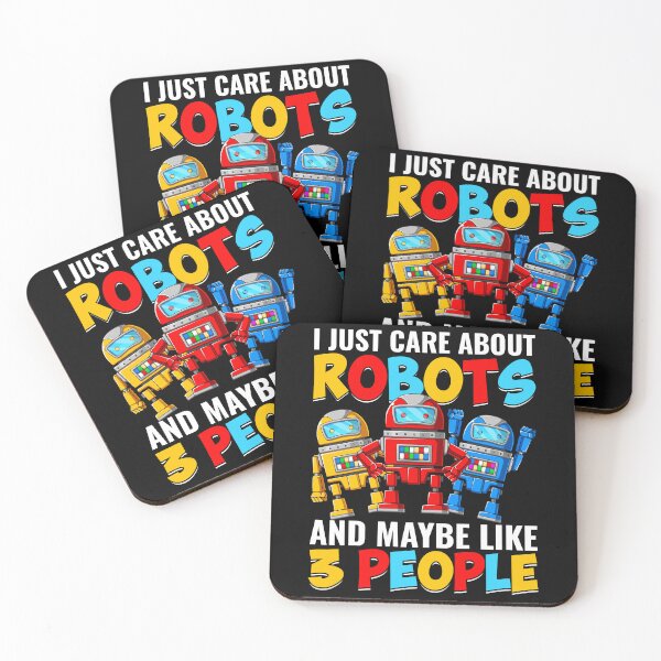 Item preview, I Just Care About Robots  - Funny Gifts for Robotic Engineer Lovers by FanityPrints designed and sold by FanityPrints.