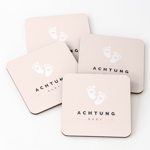 Artikelvorschau, "Achtung Baby" Minimalistische Babyfüße Illustration entworfen und verkauft von RM-Journey.