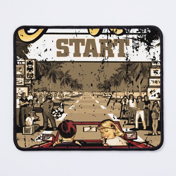 Item preview, Out Run - Retro gaming design designed and sold by kndldotshop.