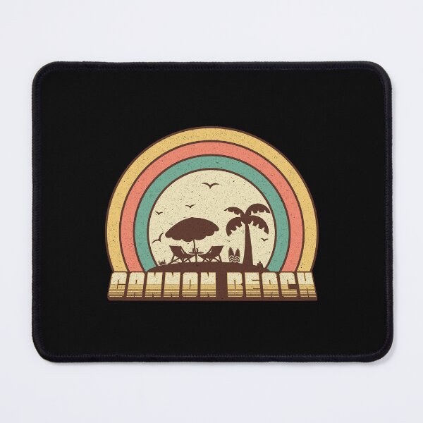Item preview, Cannon Beach - Retro Sunset Style designed and sold by Whimsical Thinker.