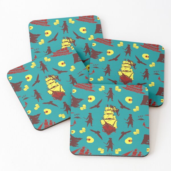 Item preview, Treasure Hunting Pirates, Ocean Life Adventure Pattern designed and sold by vystudio.
