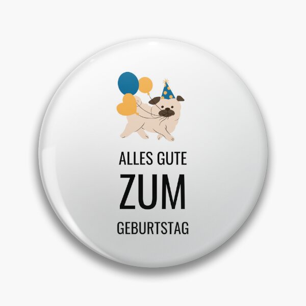 Item preview, "Alles Gute Zum Geburtstag" Dog Illustration Design designed and sold by RM-Journey.