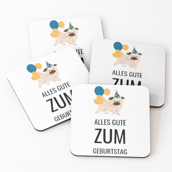 Item preview, "Alles Gute Zum Geburtstag" Dog Illustration Design designed and sold by RM-Journey.