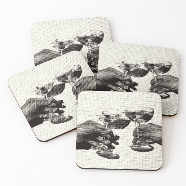 Item preview, Martini Glasses Vintage News Print designed and sold by maddiemercer.