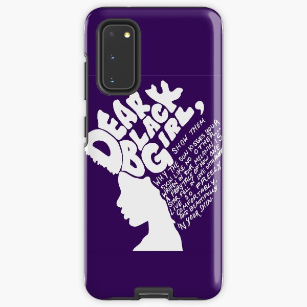 Dear Black Girl (White Print) Samsung Galaxy Tough Case