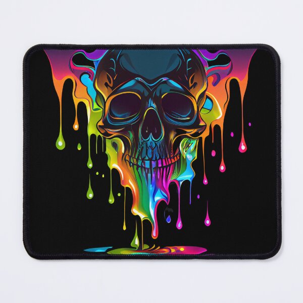 Item preview, Melt into the Unknown Psychedelic Skull designed and sold by MindTankArt.