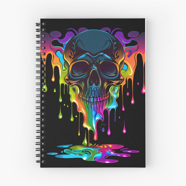 Item preview, Melt into the Unknown Psychedelic Skull designed and sold by MindTankArt.