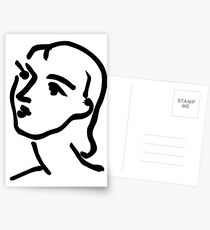 nadia aux cheveux lisses Postcards